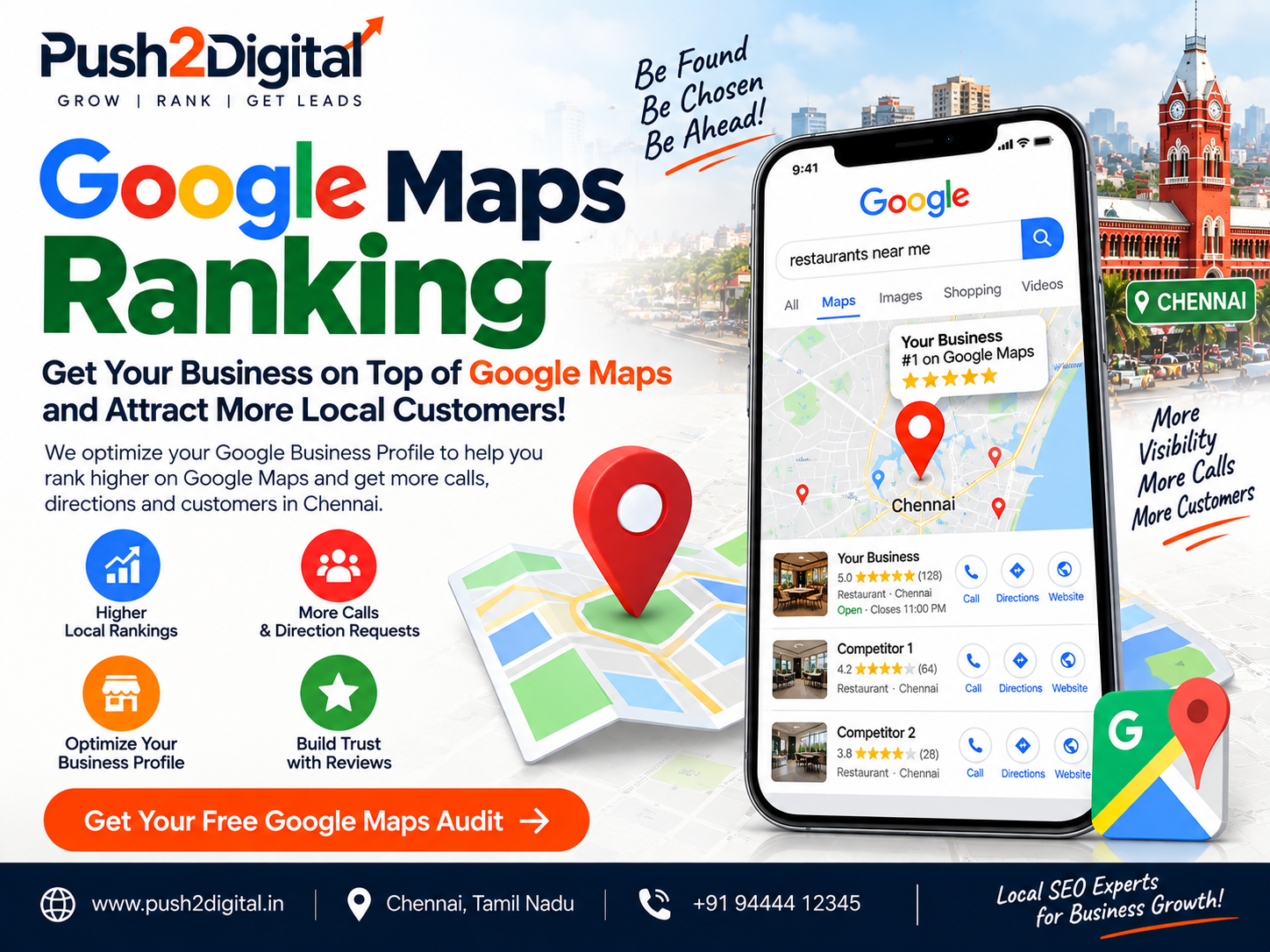 Google Maps local SEO ranking management service Chennai